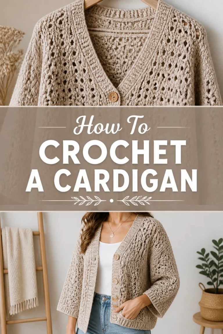 🔥 How To Crochet A Cardigan