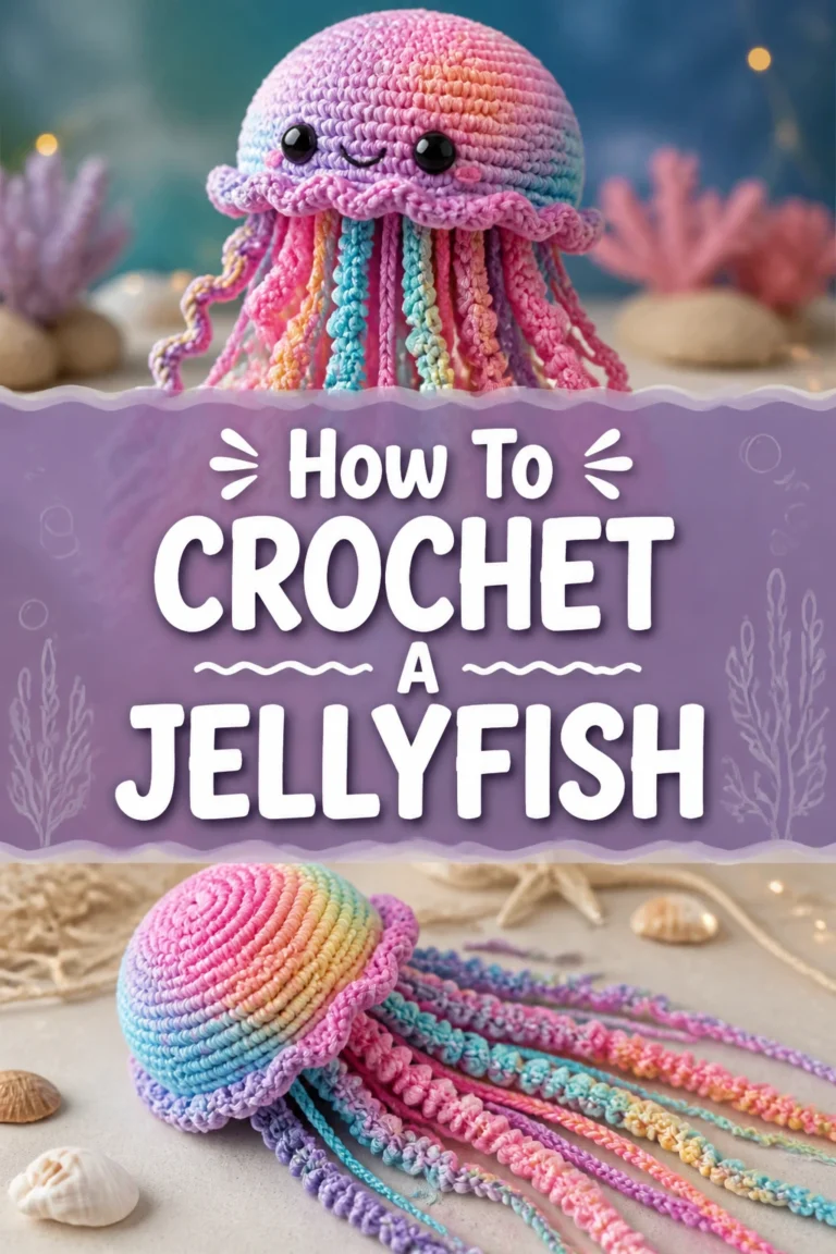 🐙 How To Crochet A Jellyfish