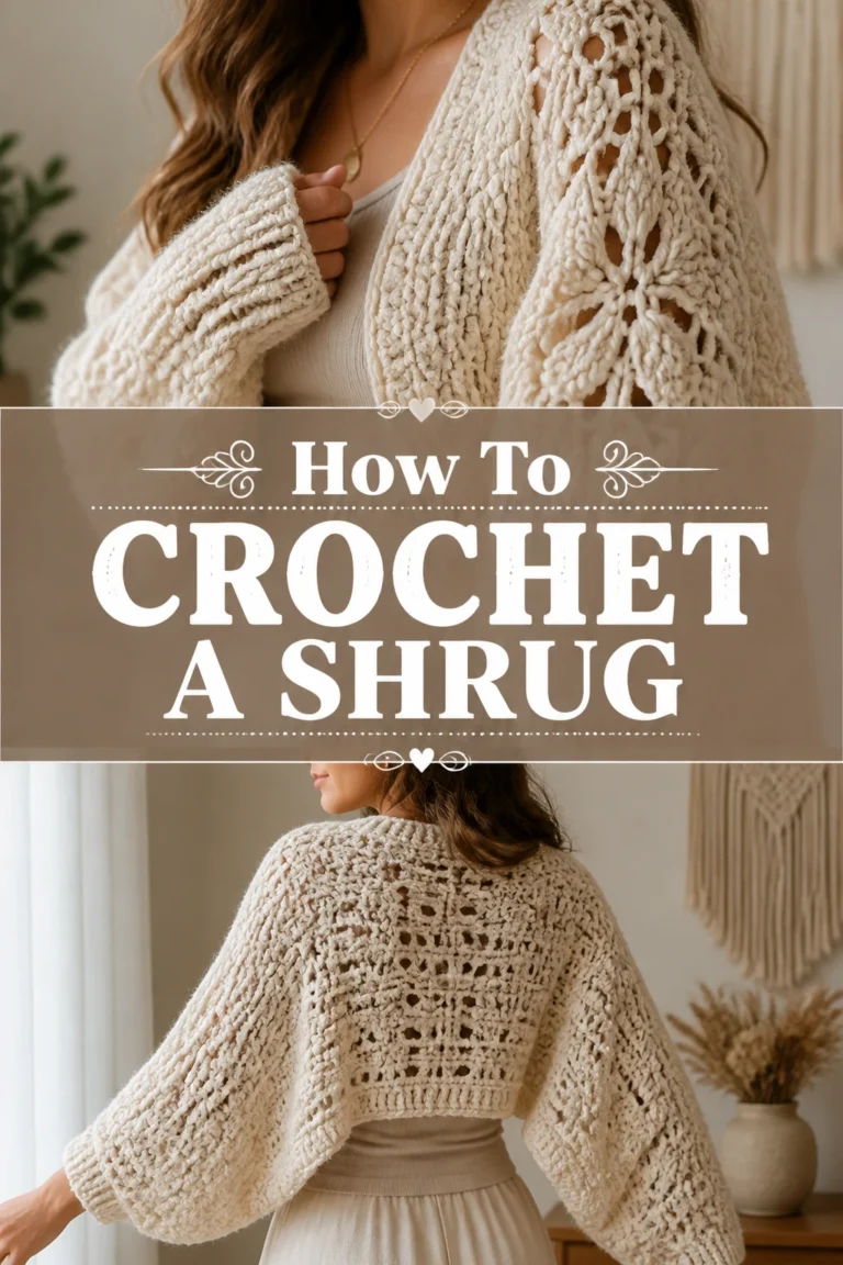🧶 How To Crochet A Shrug
