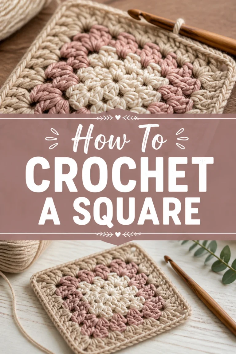 🧶 How To Crochet A Square