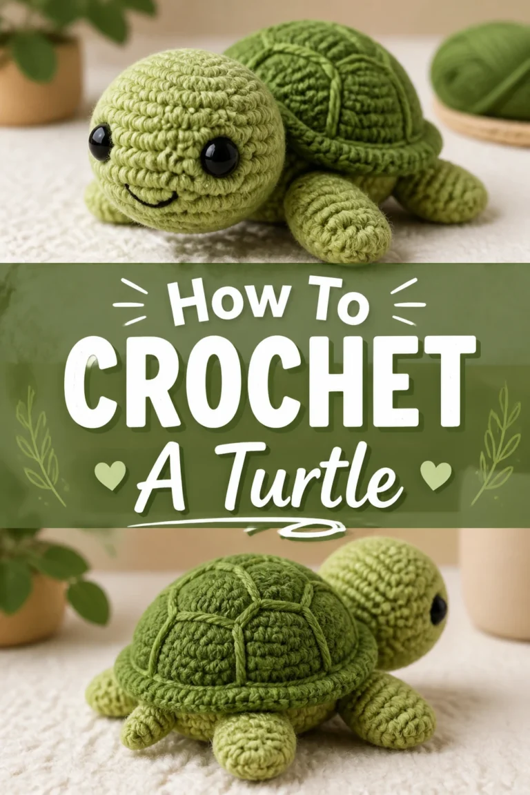 🐢 How To Crochet A Turtle