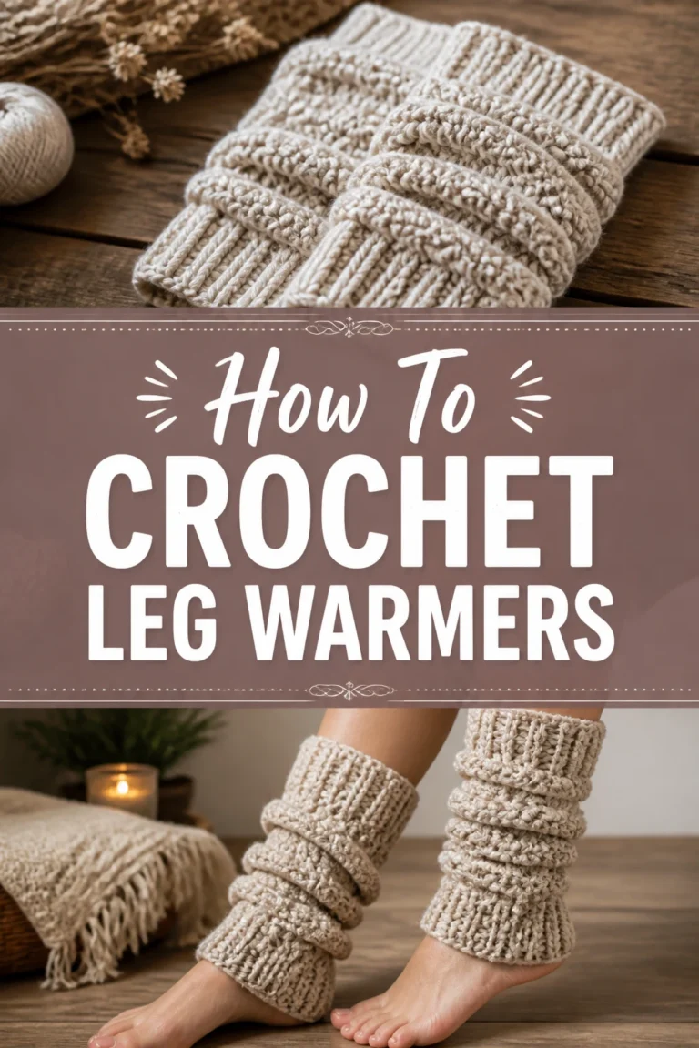 🧶 How To Crochet Leg Warmers
