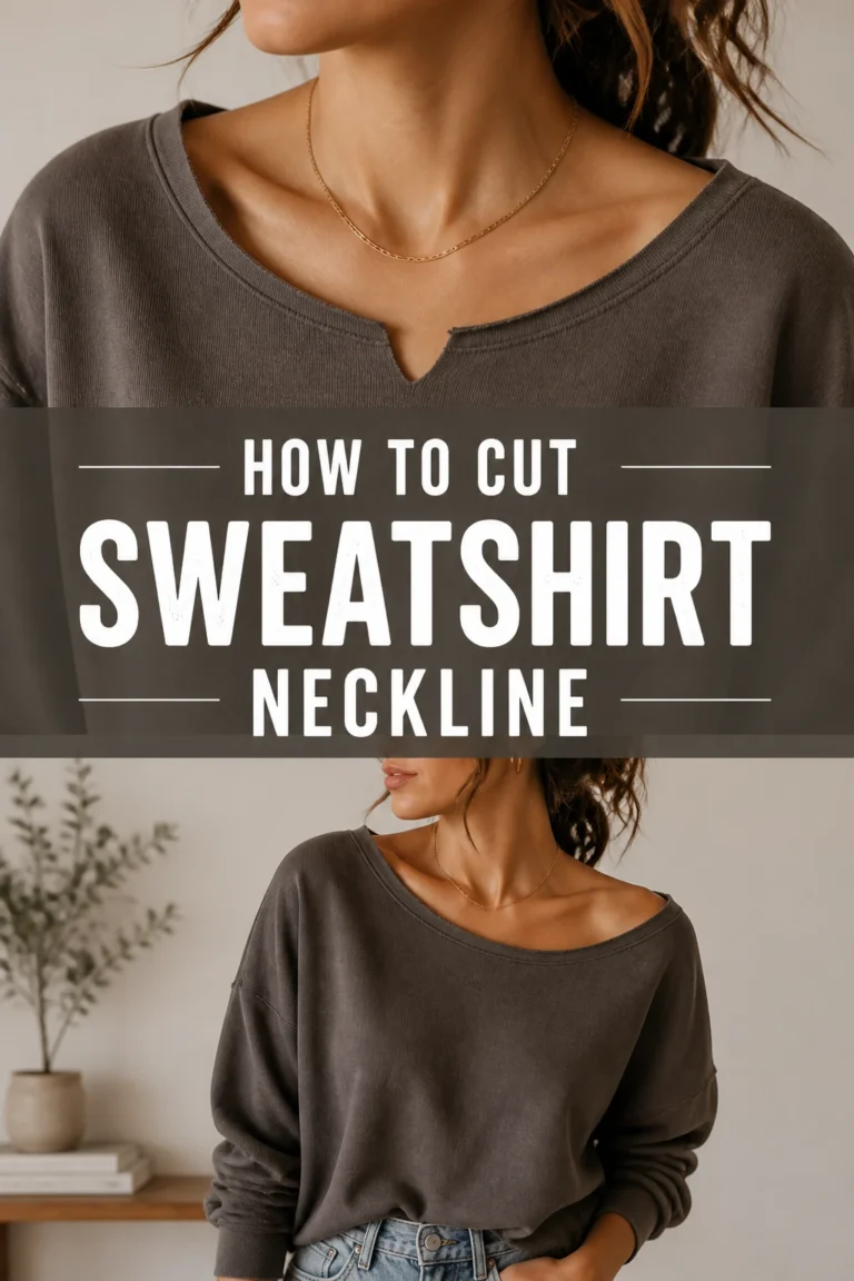 ✂️ How To Cut Sweatshirt Neckline
