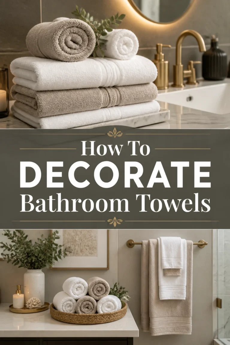 ✨ How To Decorate Bathroom Towels