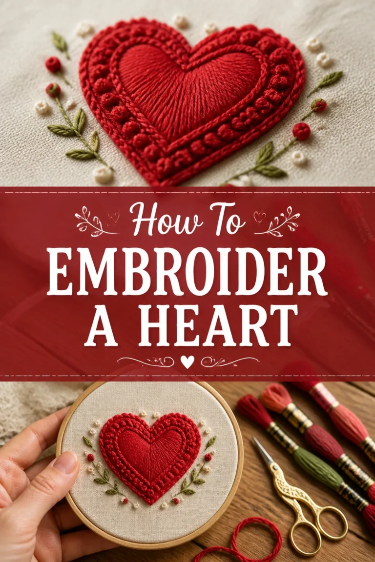 ❤️ How To Embroider A Heart