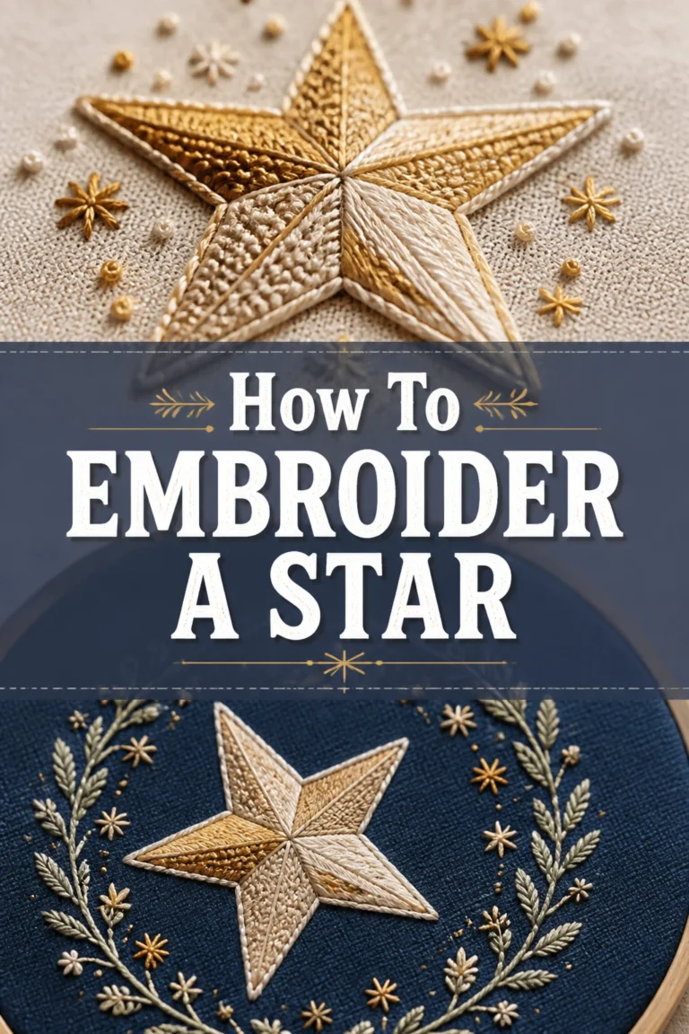 ⭐ How To Embroider A Star