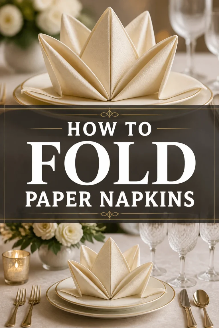✨ How To Fold Paper Napkins