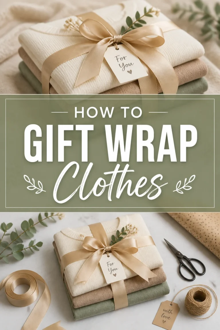 🎁 How To Gift Wrap Clothes