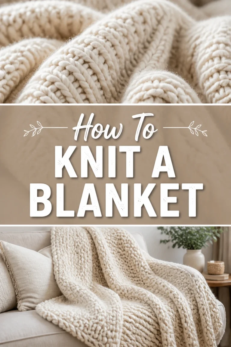 🧶 How To Knit A Blanket