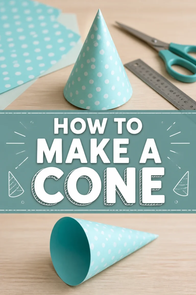 📐 How To Make A Cone