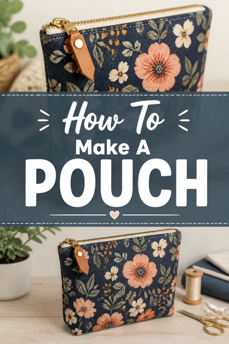🧵 How To Make A Pouch