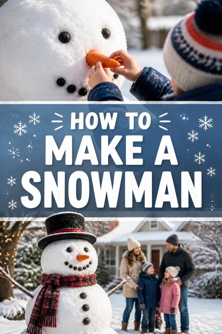 ☃️ How To Make A Snowman