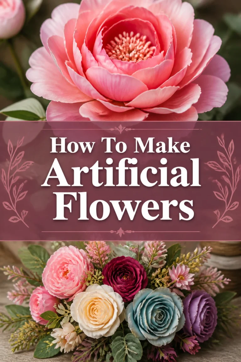 🌸 How To Make Artificial Flowers