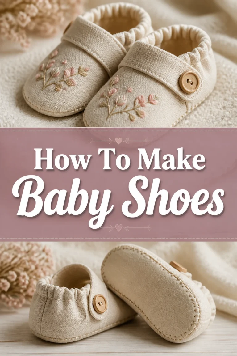 📌 How To Make Baby Shoes
