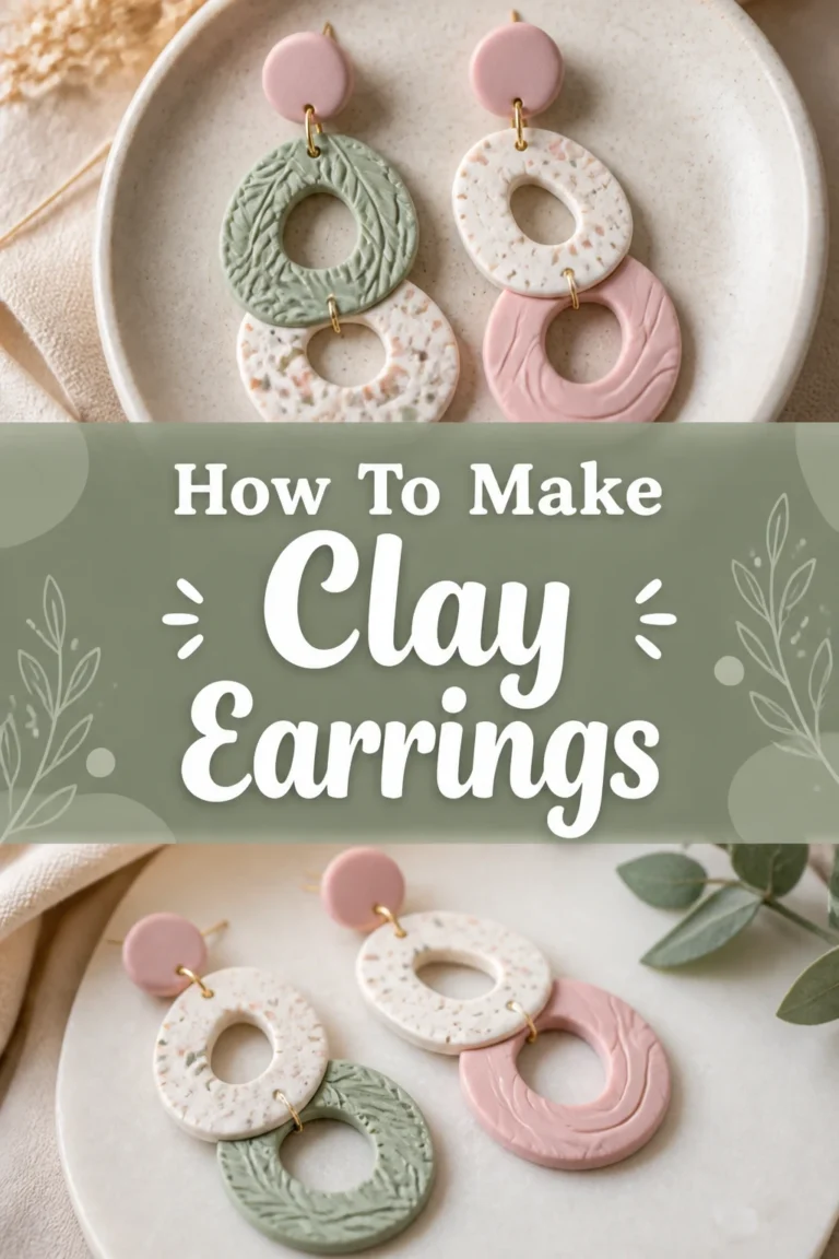 👂 How To Make Clay Earrings