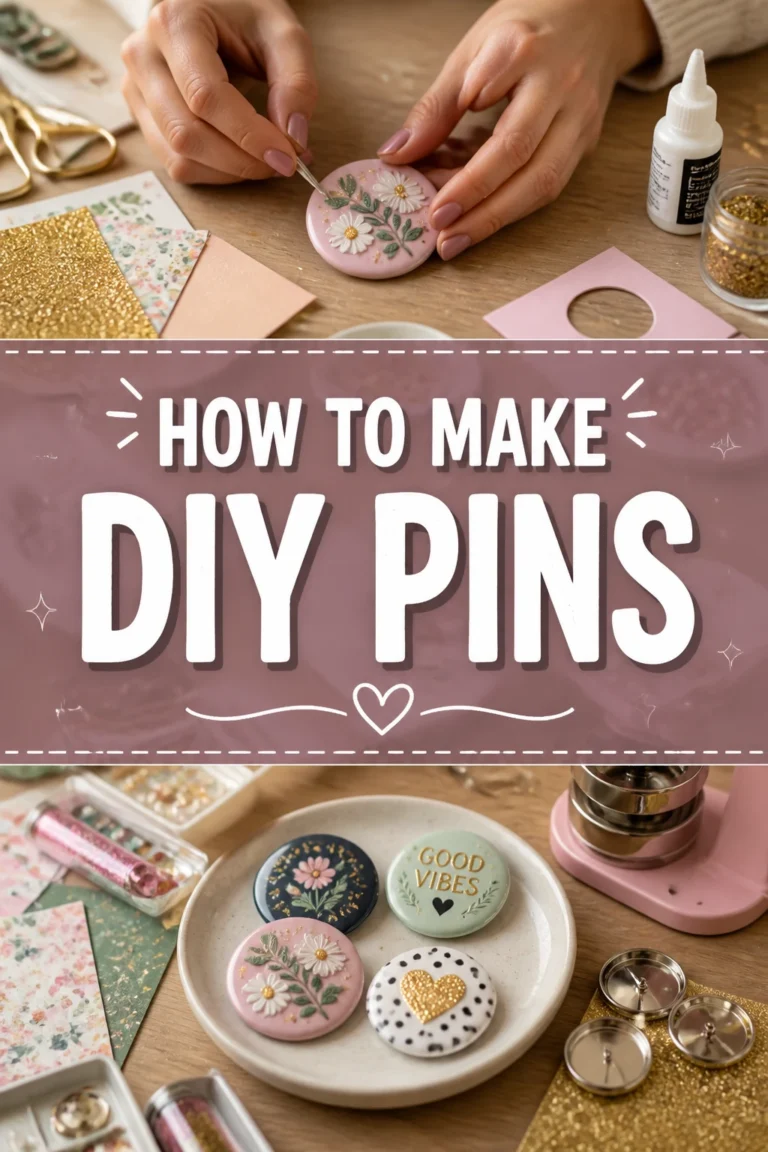 ✨ How To Make DIY Pins