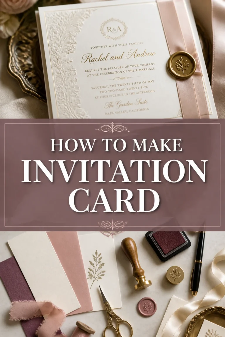 ✉️ How To Make Invitation Card