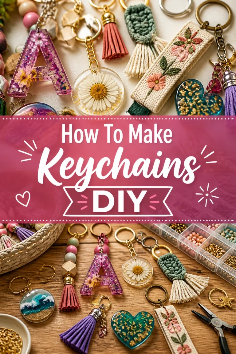 🔑 How To Make Keychains DIY