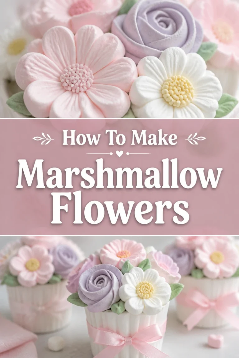 🌸 How To Make Marshmallow Flowers