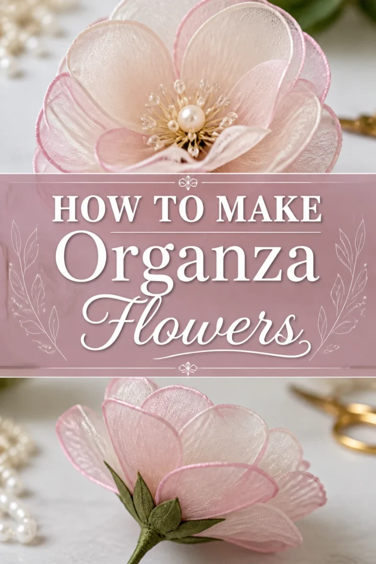 🌸 How To Make Organza Flowers