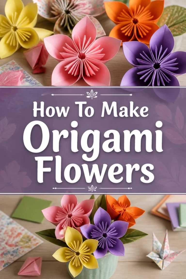 🌸 How To Make Origami Flowers