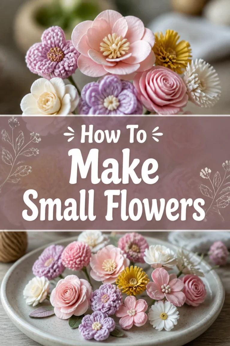 🌸 How To Make Small Flowers