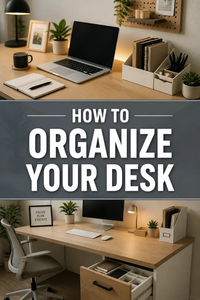 🧹 How To Organize Your Desk