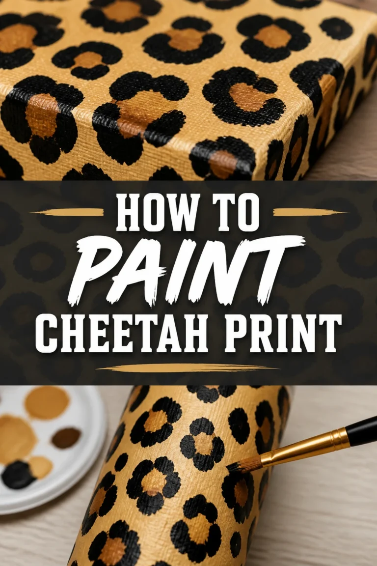 💡 How To Paint Cheetah Print