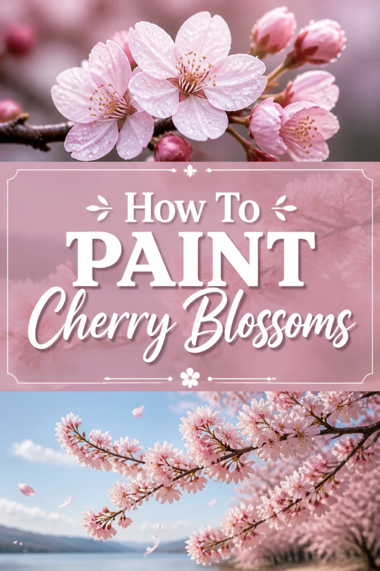 🌸 How To Paint Cherry Blossoms