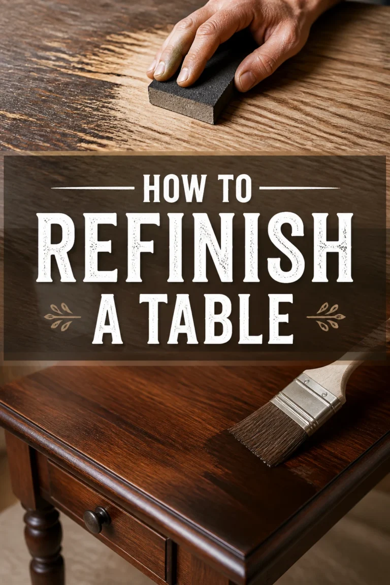 ✨ How To Refinish A Table