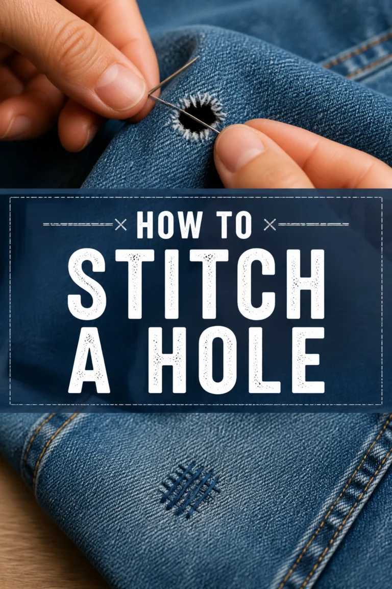 🧵 How To Stitch A Hole