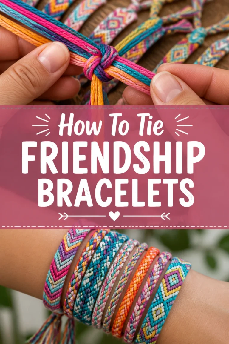 How To Tie Friendship Bracelets