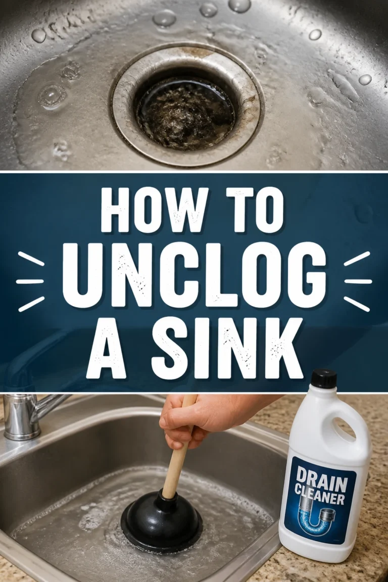 💧 How To Unclog A Sink