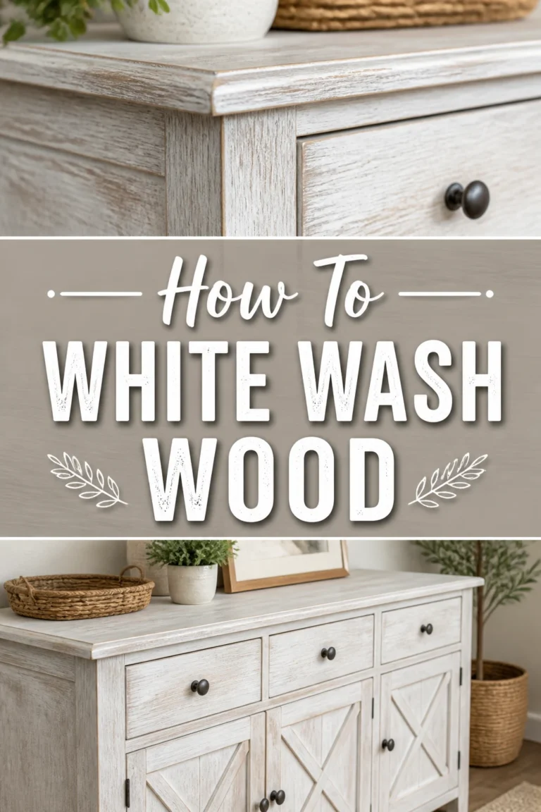 🎨 How To White Wash Wood